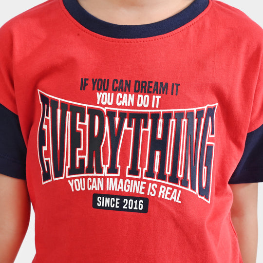 Boys Jersey/Terry 2 Piece Suit Everything-H.Red