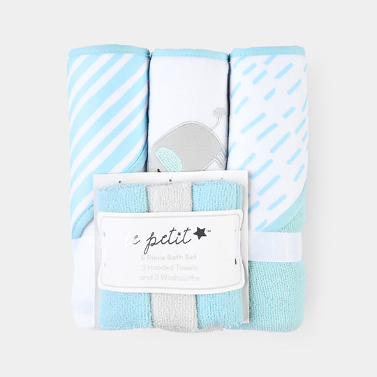 6-Piece Baby Bath Towel Set