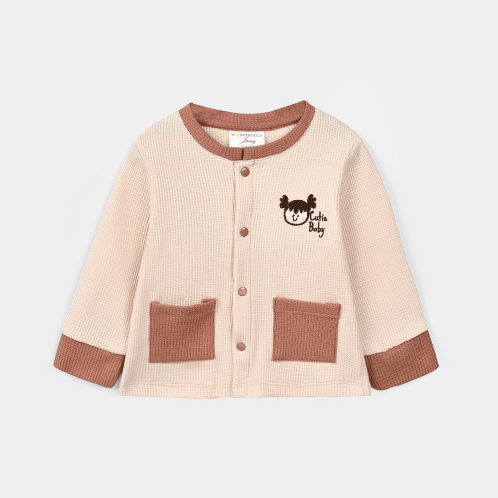 Infant Girls Thermal 3 - PC Gift Set 319 - 078 - Beige & Brown
