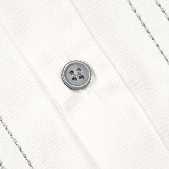 Infant Boys Cotton Interlock Woven Suit 320 - 031 - White & Blue