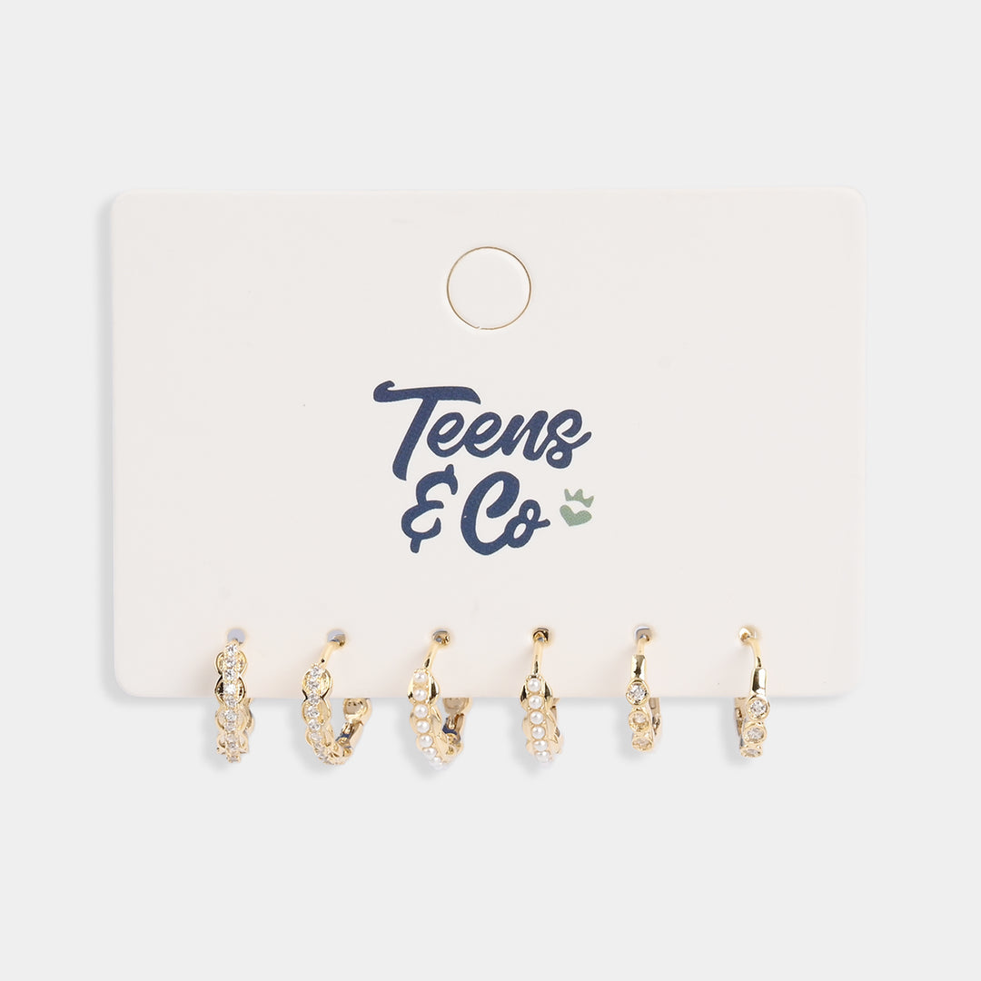 Earrings – 3 Pairs Set | Stylish, Lightweight & Everyday Wear