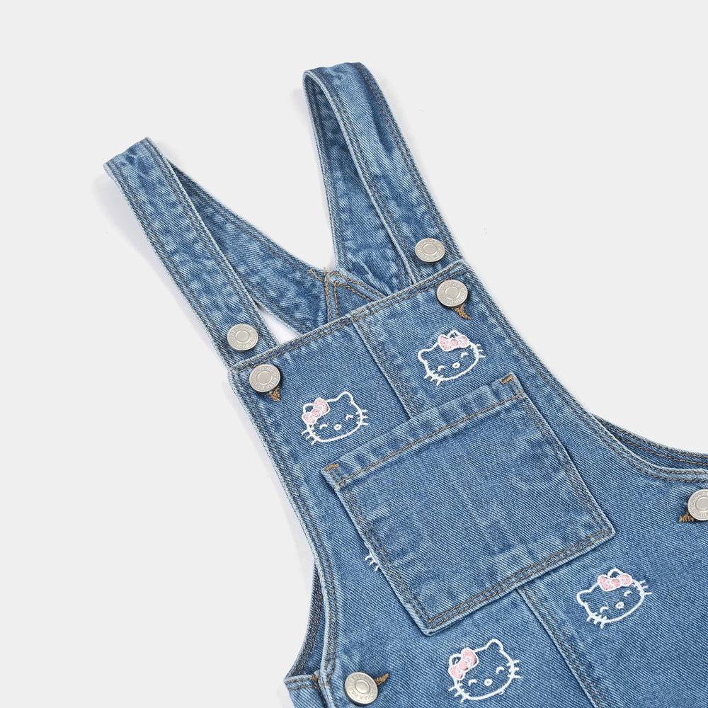 Infant Girls Denim rigid Dangri-Light.Blue