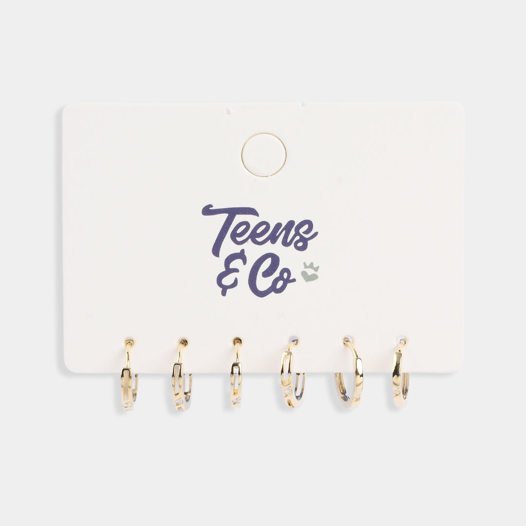 Earrings – 3 Pairs Set | Stylish, Lightweight & Everyday Wear