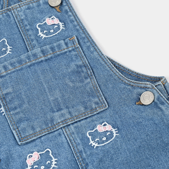 Infant Girls Denim rigid Dangri-Light.Blue