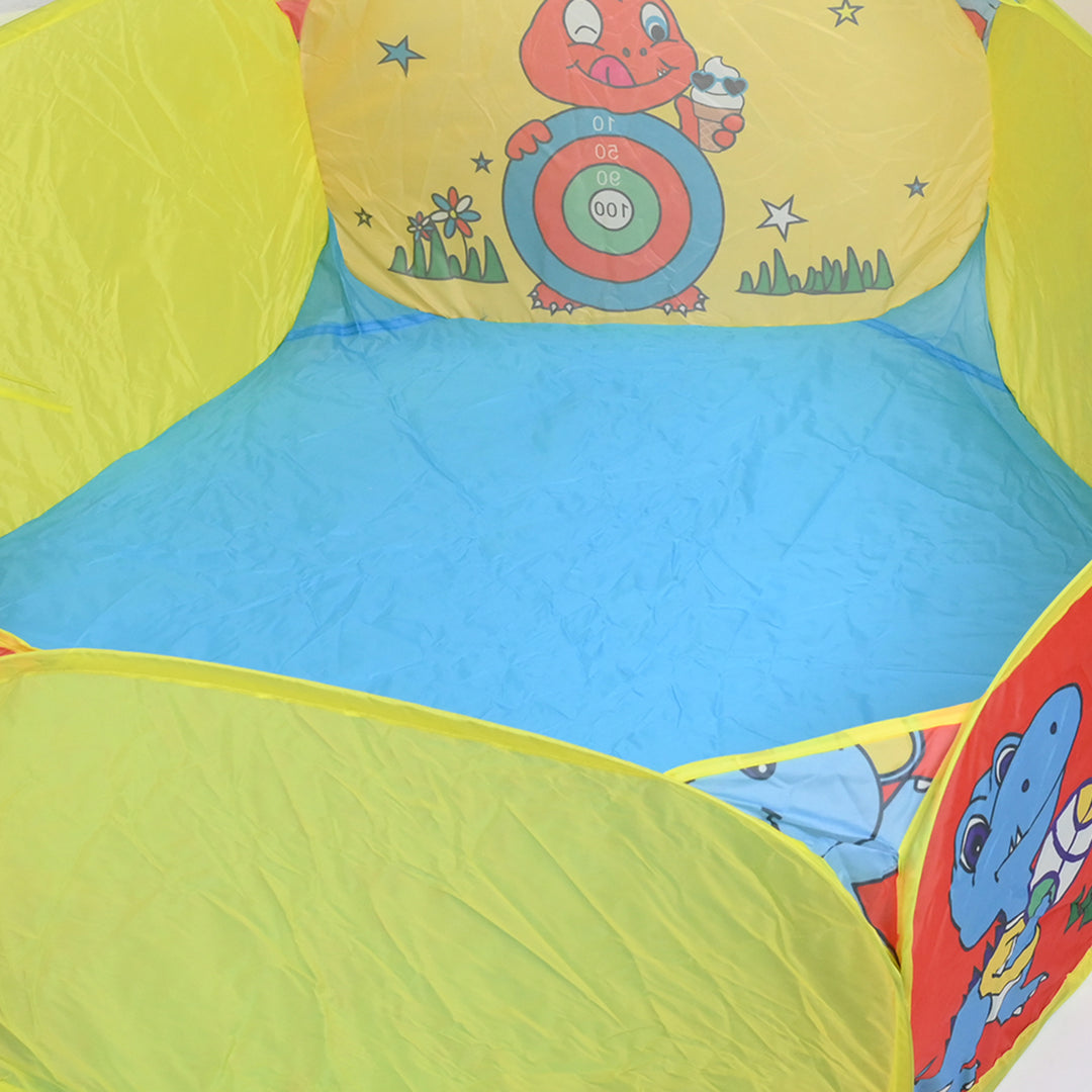 Children Tent House 3-in-1 Pop-Up Play Tent, Tunnel, and Ball Pit