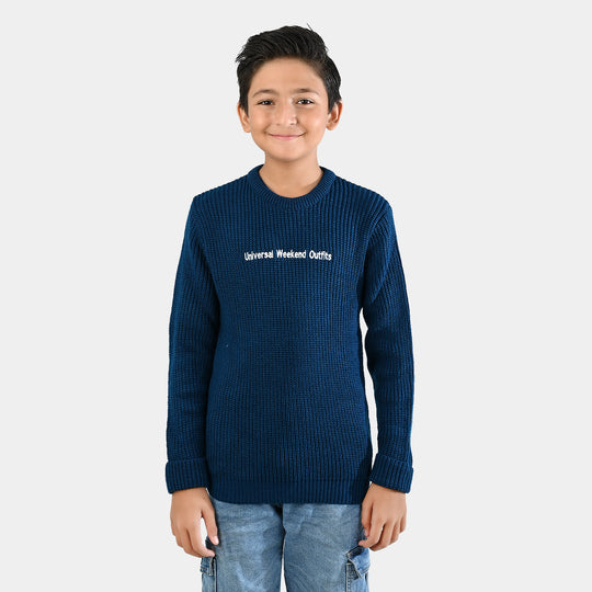 Boys F/S Sweater - Blue