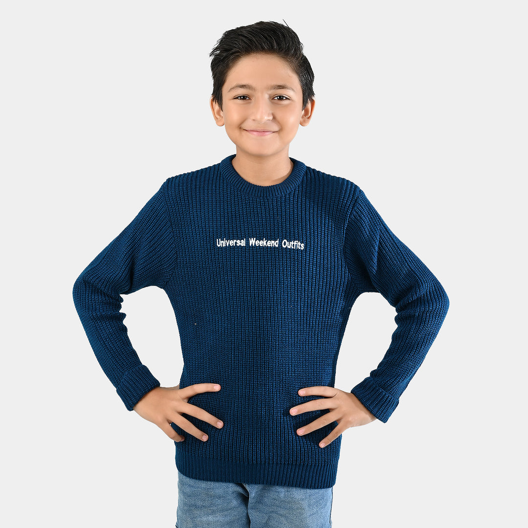 Boys F/S Sweater - Blue