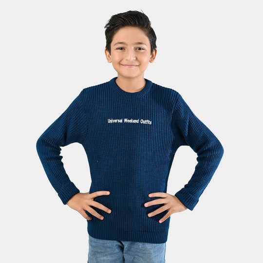 Boys F/S Sweater - Blue