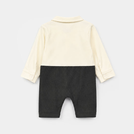 Infant Boys Cotton Interlock Woven Romper 320 - 024