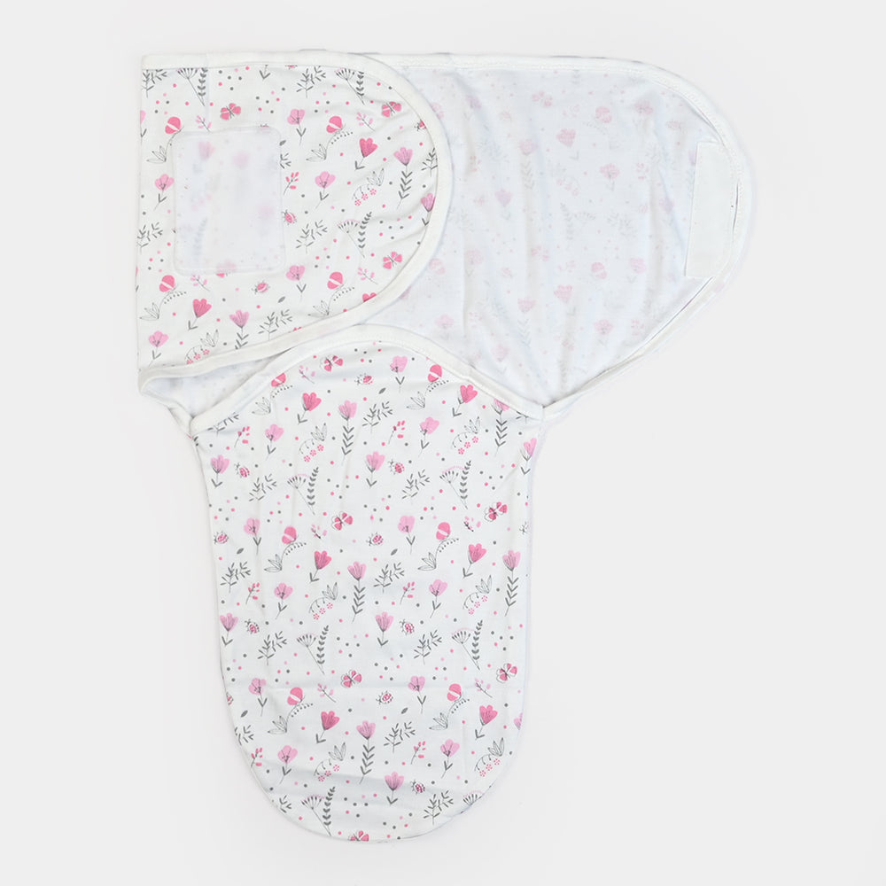 Baby Swaddle with Cap & Mittens Set