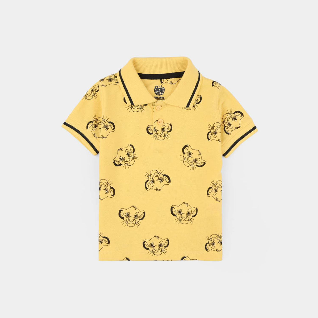 Infant Boys Cotton PK Polo - Yellow