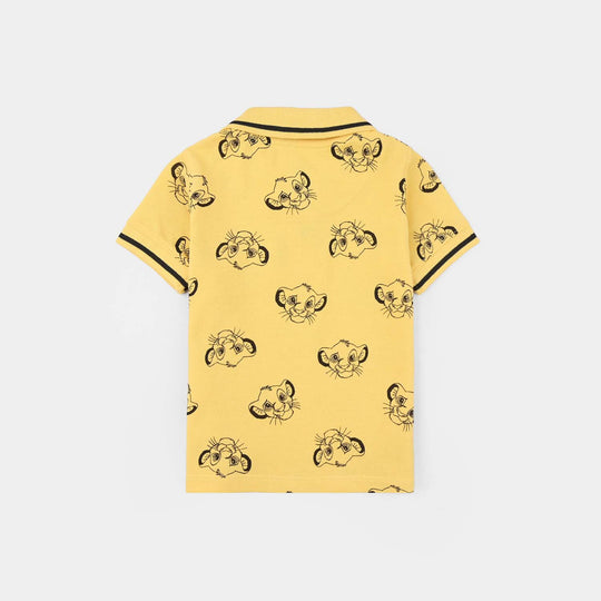 Infant Boys Cotton PK Polo - Yellow