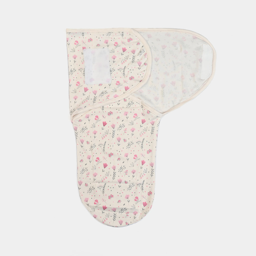 Baby Swaddle with Cap & Mittens Set