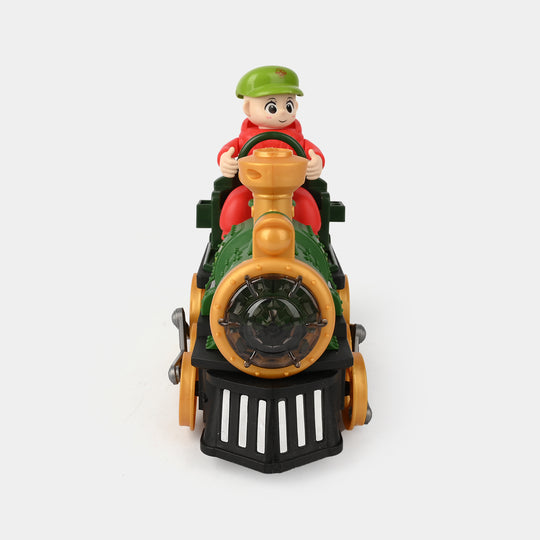 Electric Spray Train | Walking, Rotating & Mist-Spraying Toy Train