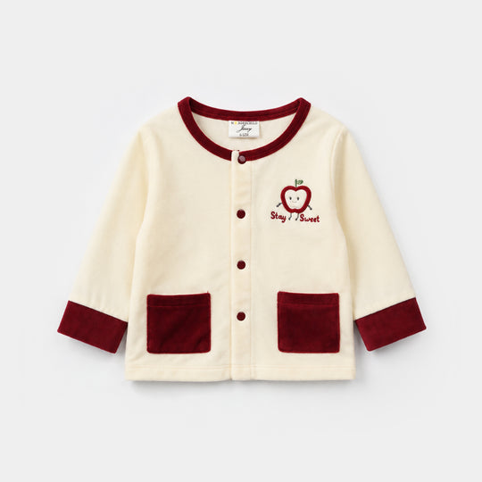 Infant Girls Velour 3 - PC Gift Set 319 - 093 - Red & Cream