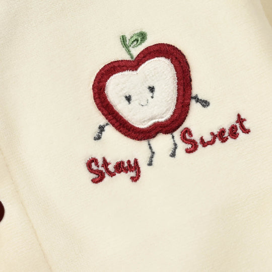 Infant Girls Velour 3 - PC Gift Set 319 - 093 - Red & Cream