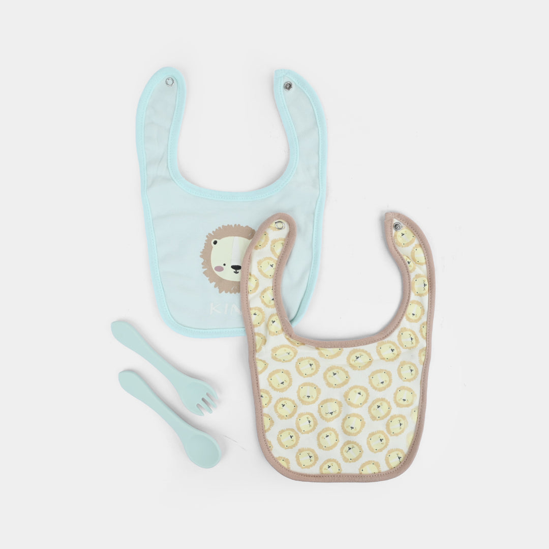 Baby Cotton Bib & Feeding Set