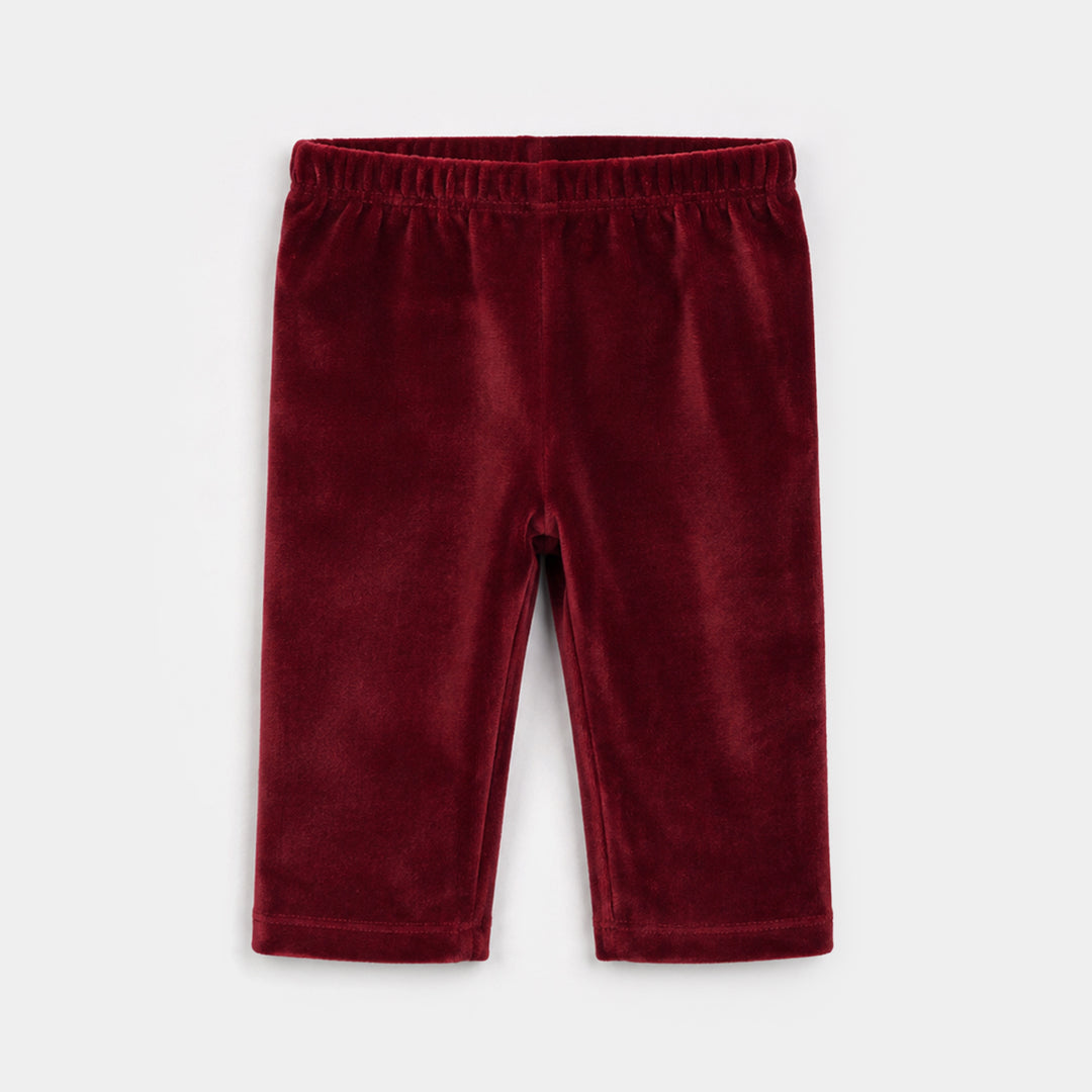 Infant Girls Velour 3 - PC Gift Set 319 - 093 - Red & Cream