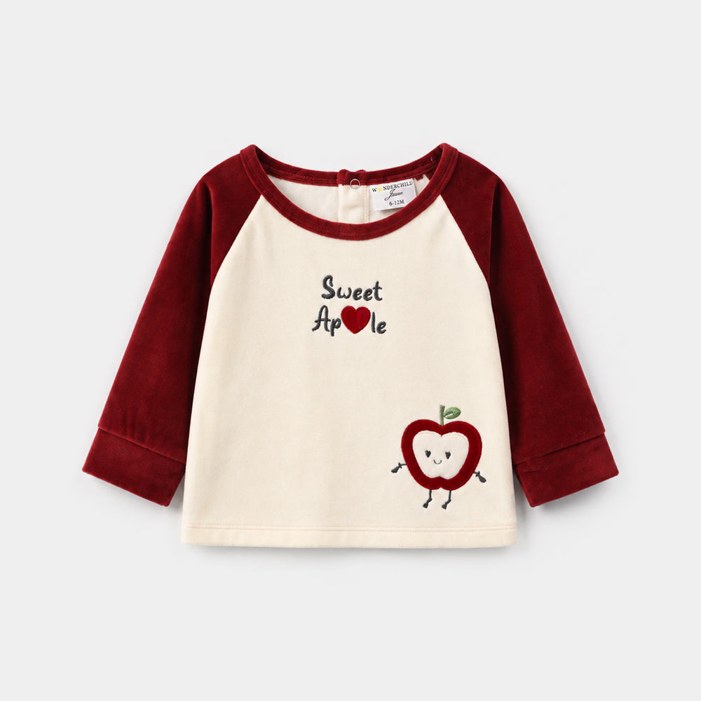 Infant Girls Velour Knitted Suit 319 - 094 - Off White & Navy