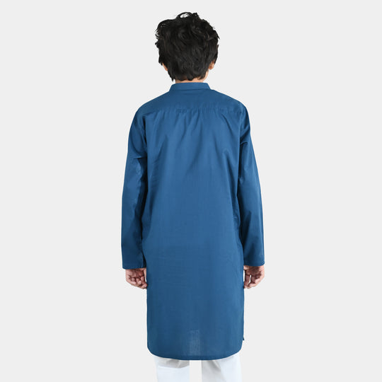 Boys Cotton Poplin Printed Kurta