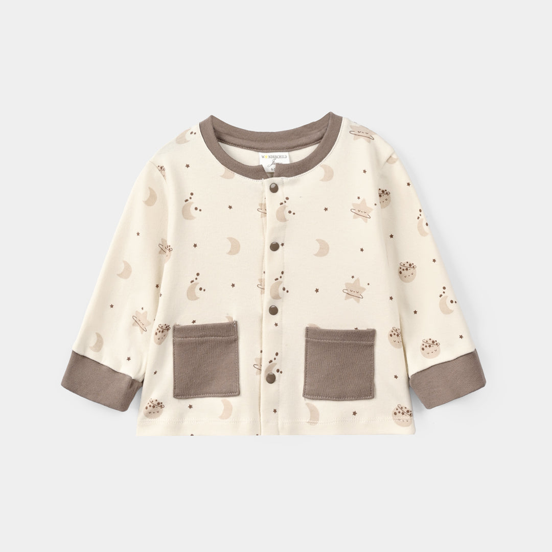 Infant Boys Cotton Interlock 3 - PC Gift Set 319 - 018 - White Brown
