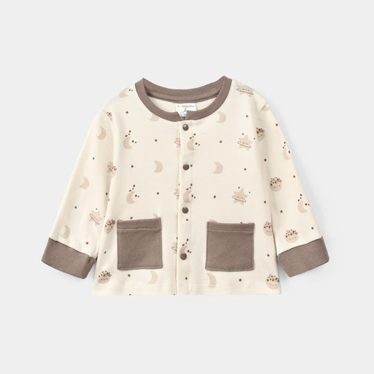 Infant Boys Cotton Interlock 3 - PC Gift Set 319 - 018 - White Brown