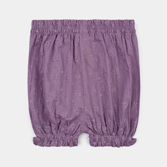 Infant Girls Chikankari 2Pc Suit- Lavender