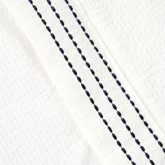Infant Boys Cotton Interlock Woven Suit 320 - 033 - White & Navy