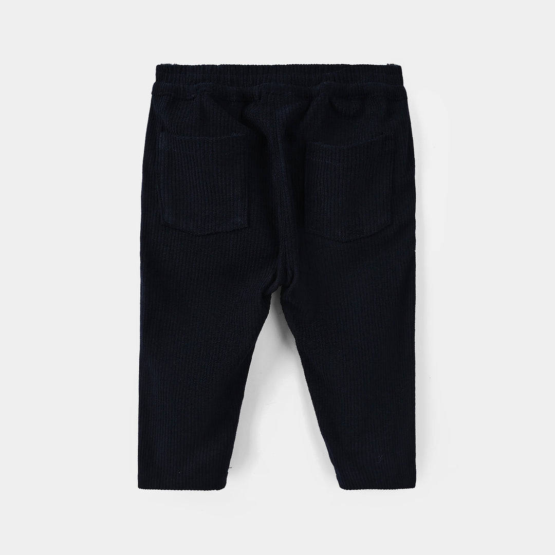 Infant Boys Cotton Interlock Woven Suit 320 - 033 - White & Navy