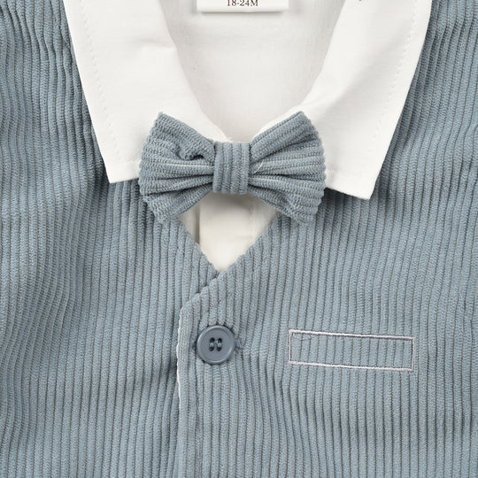 Infant Boys Cotton Interlock 3 - PC 320 - 027 - White & Blue