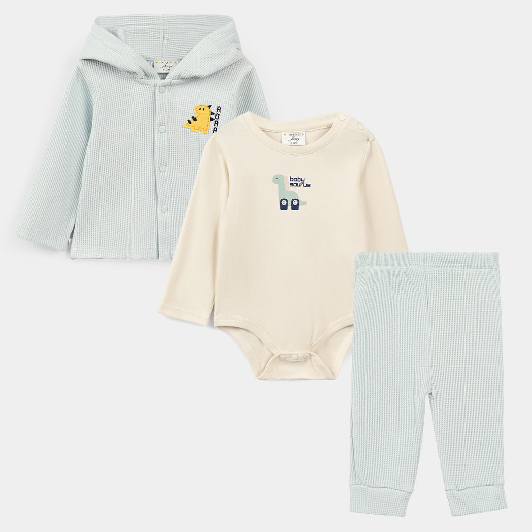 Infant Boys Thermal 3 - PC Gift Set 319 - 038 - Green & Blue