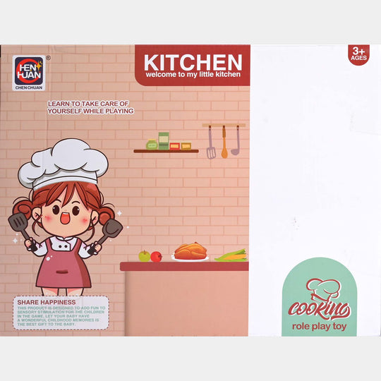 Mini Toy Kitchen Playset with Doll | Cook, Play & Imagine