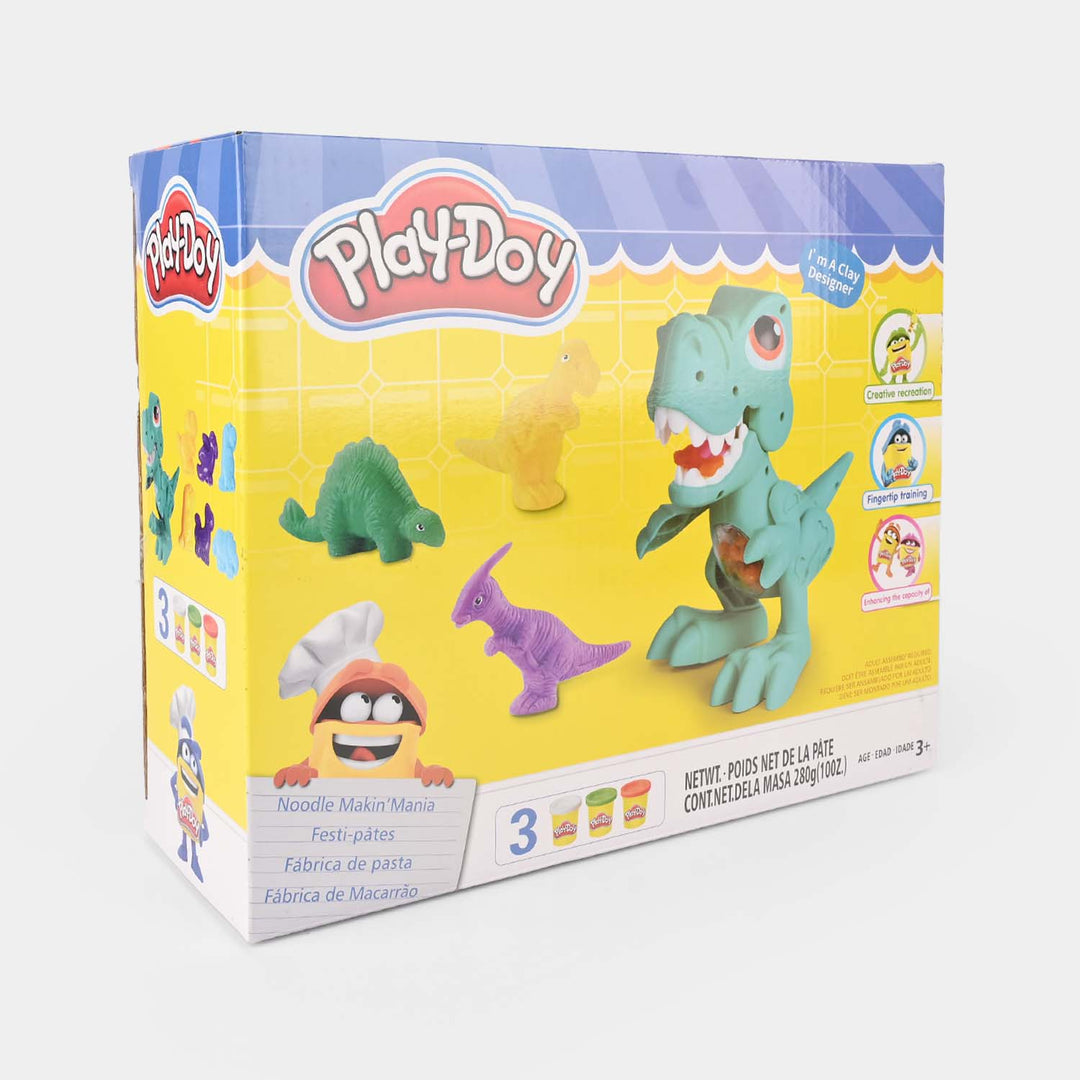 Colorful Creative Dino Clay Dough Play Set