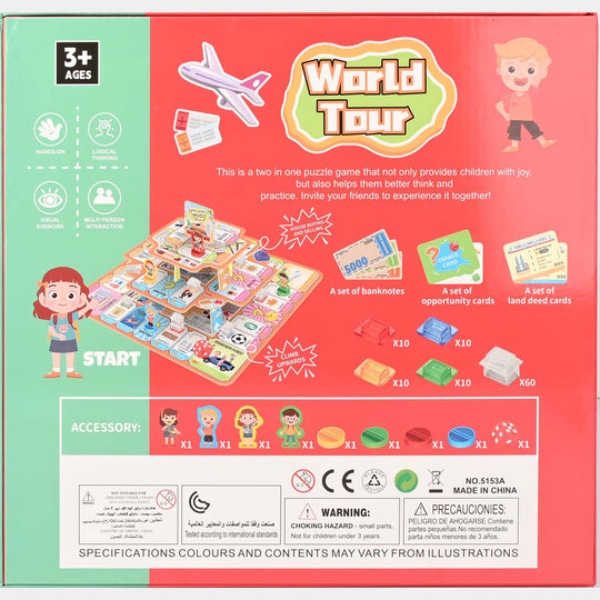 Kids World Tour Educational Board Game