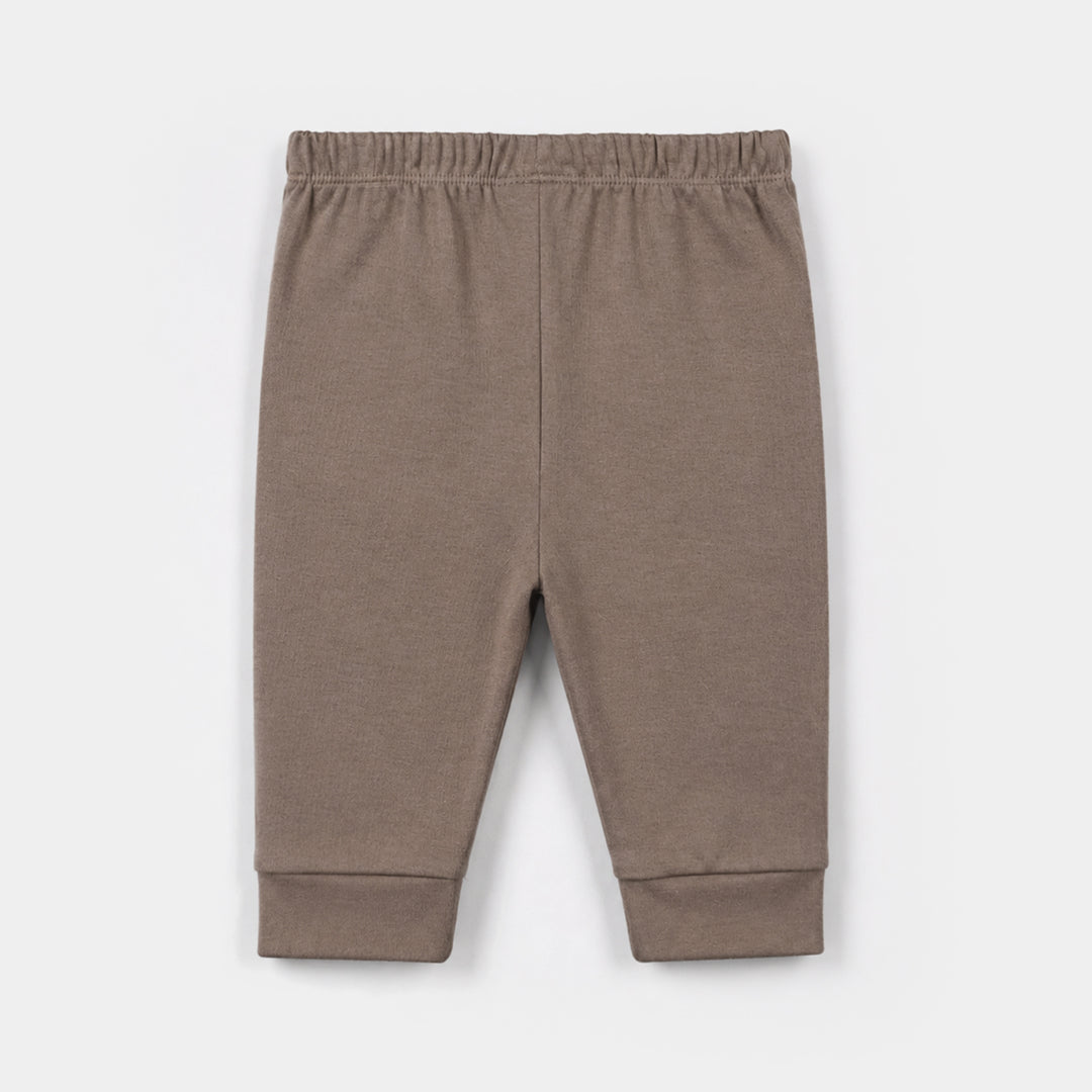 Infant Boys Cotton Interlock Knitted Suit 319 - 020 - Brown & Beige