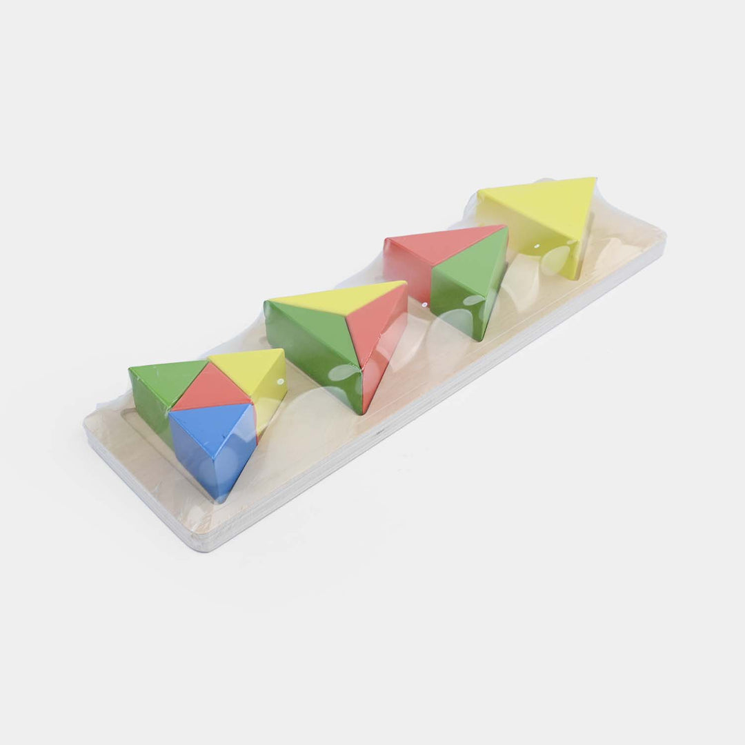 Wooden Triangle Shape Matching Toy