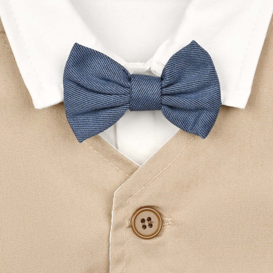 Infant Boys Cotton Interlock 3 - PC 320 - 026 - White & Navy