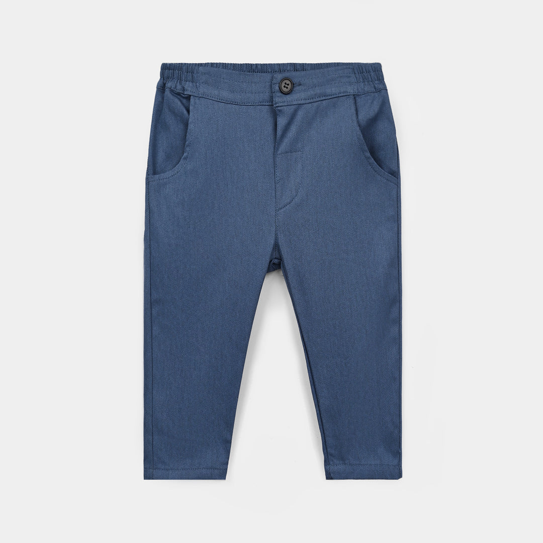 Infant Boys Cotton Interlock 3 - PC 320 - 026 - White & Navy