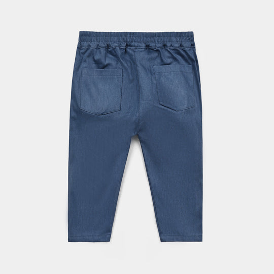 Infant Boys Cotton Interlock 3 - PC 320 - 026 - White & Navy