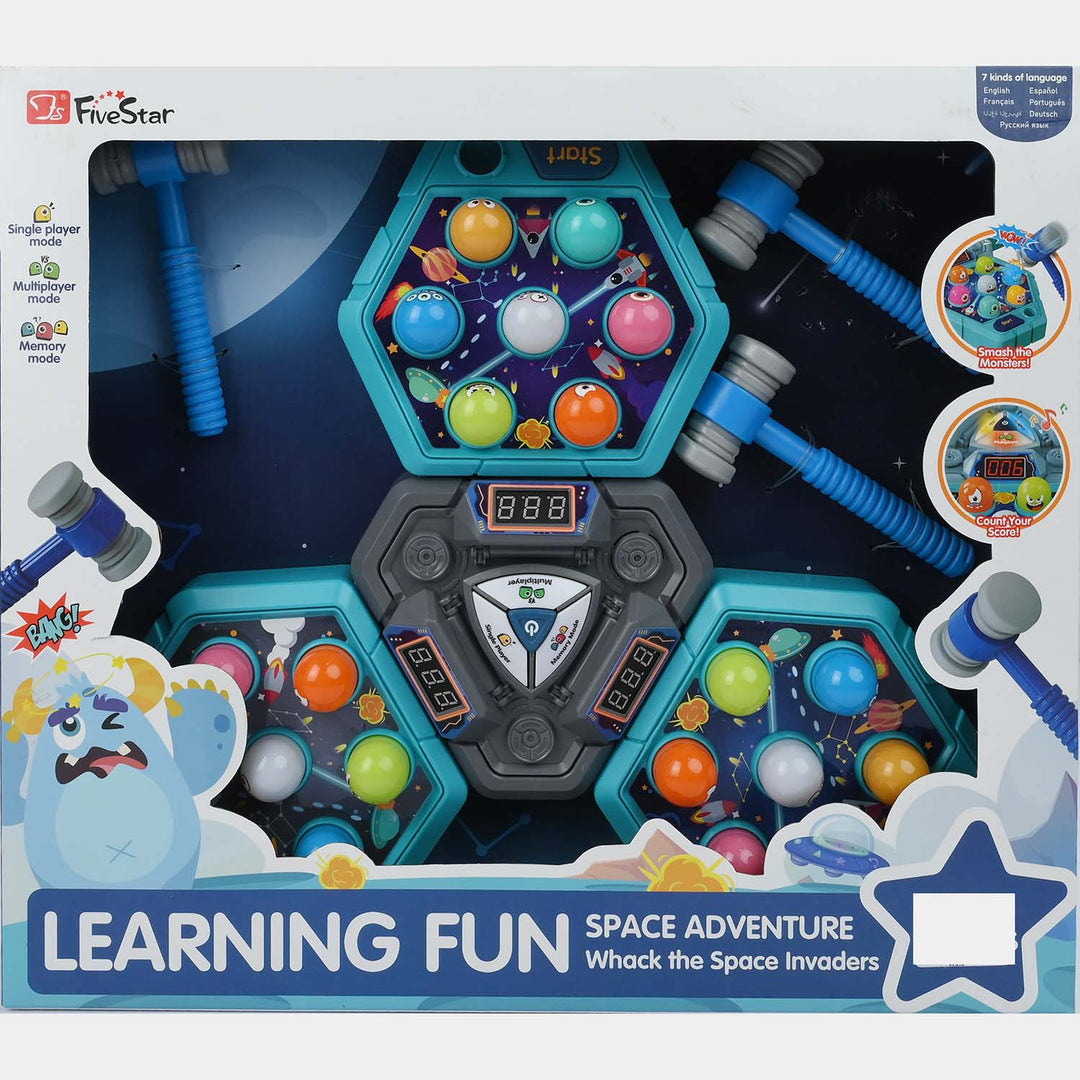 Triangle Whack A Mole Game with Light & Music
