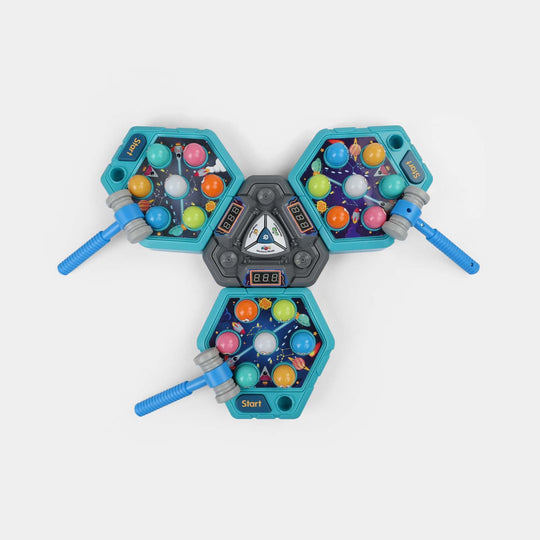 Triangle Whack A Mole Game with Light & Music
