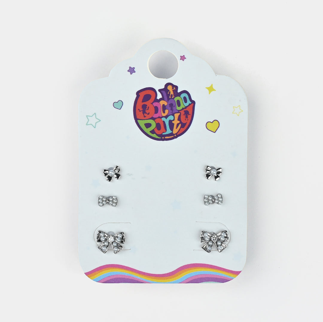 Fancy 3 Pair Stud Earring for Girls