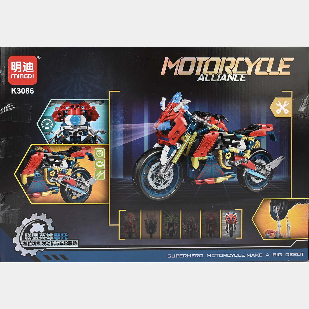 Creative Construction Super Bike Building Blocks Set