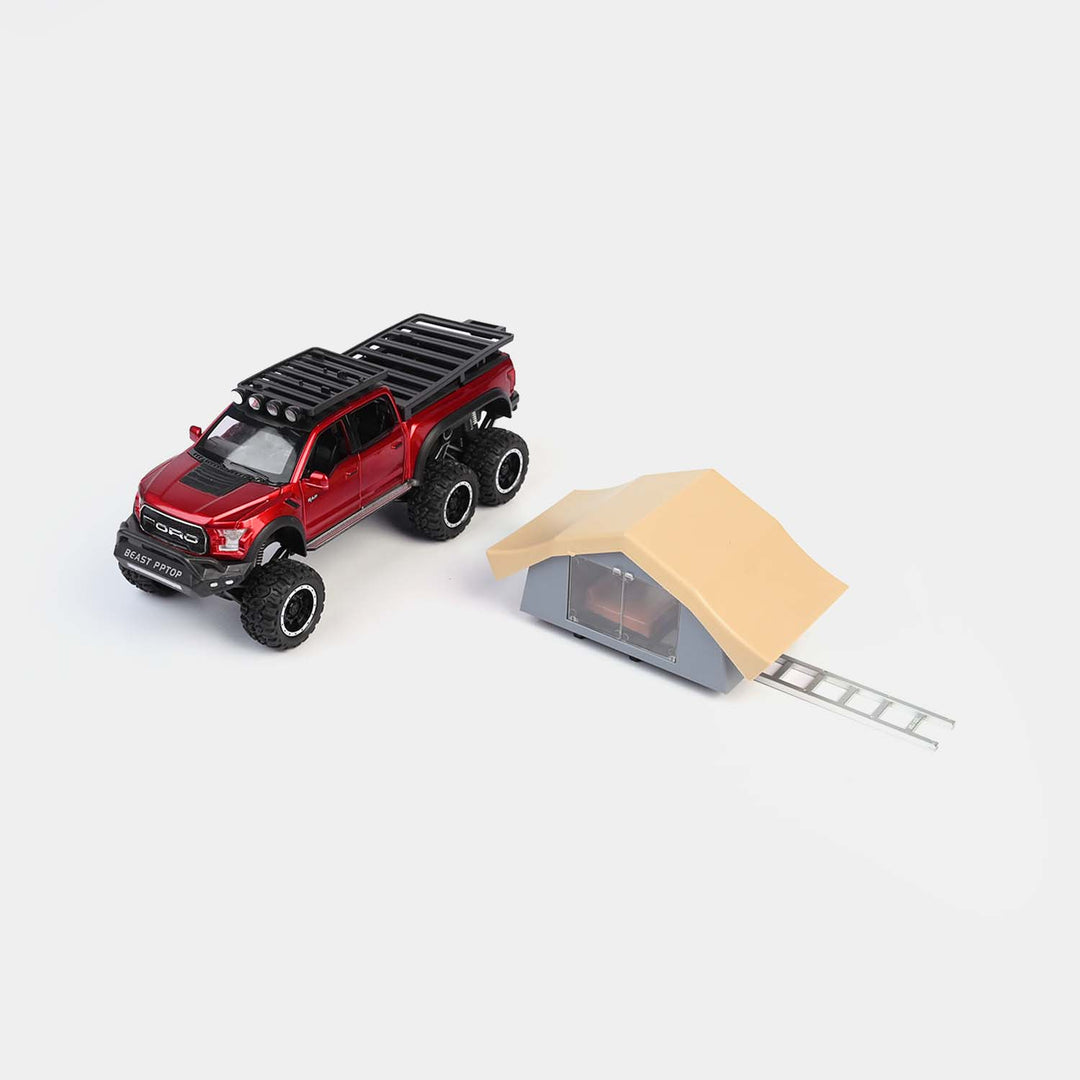 Die-cast Model Car with Roof Camping Tent