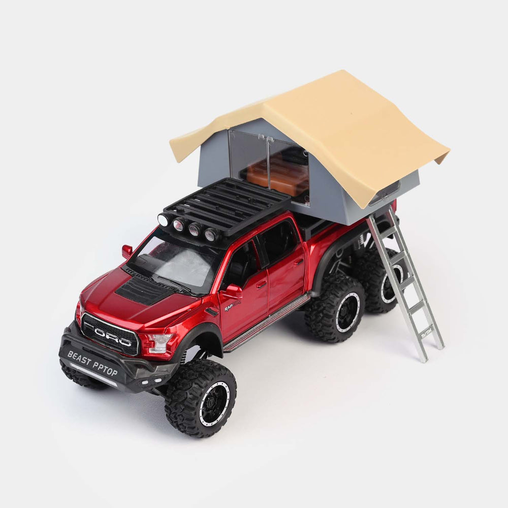 Die-cast Model Car with Roof Camping Tent