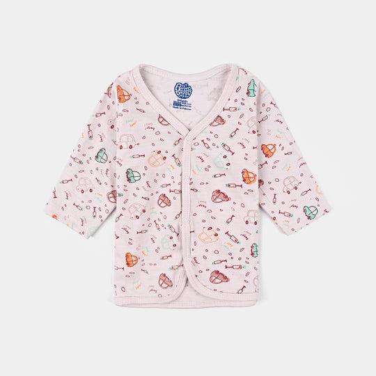 Baby Unisex Night Suit 2 Pcs Set-Pink