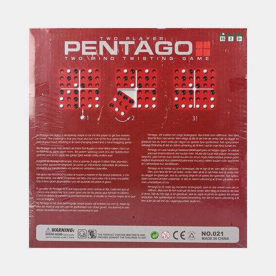 Pentago Marbles Mind Twisting Board Game