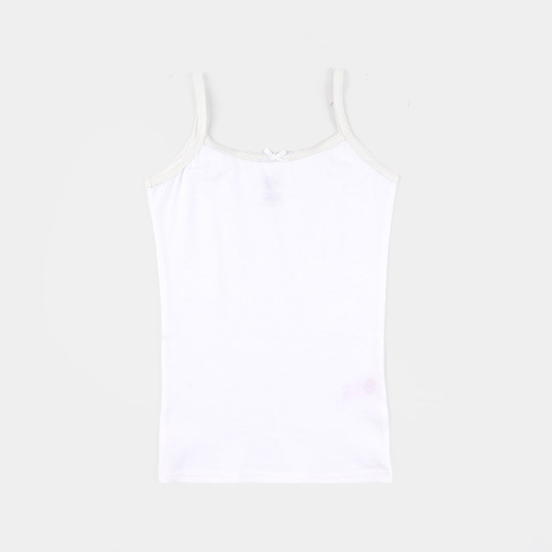 Girls Cotton Jersey Cami Pack of 2 (Basic) - Black/White