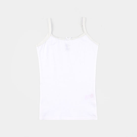 Girls Cotton Jersey Cami Pack of 2 (Basic) - Black/White