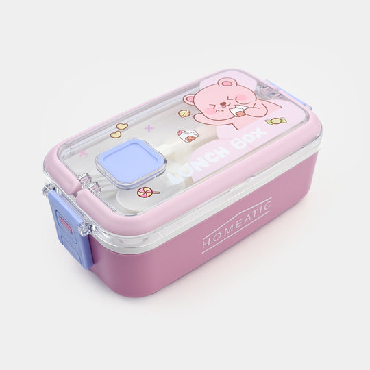 Plastic Lunch Box for Kids | 1L – Pink